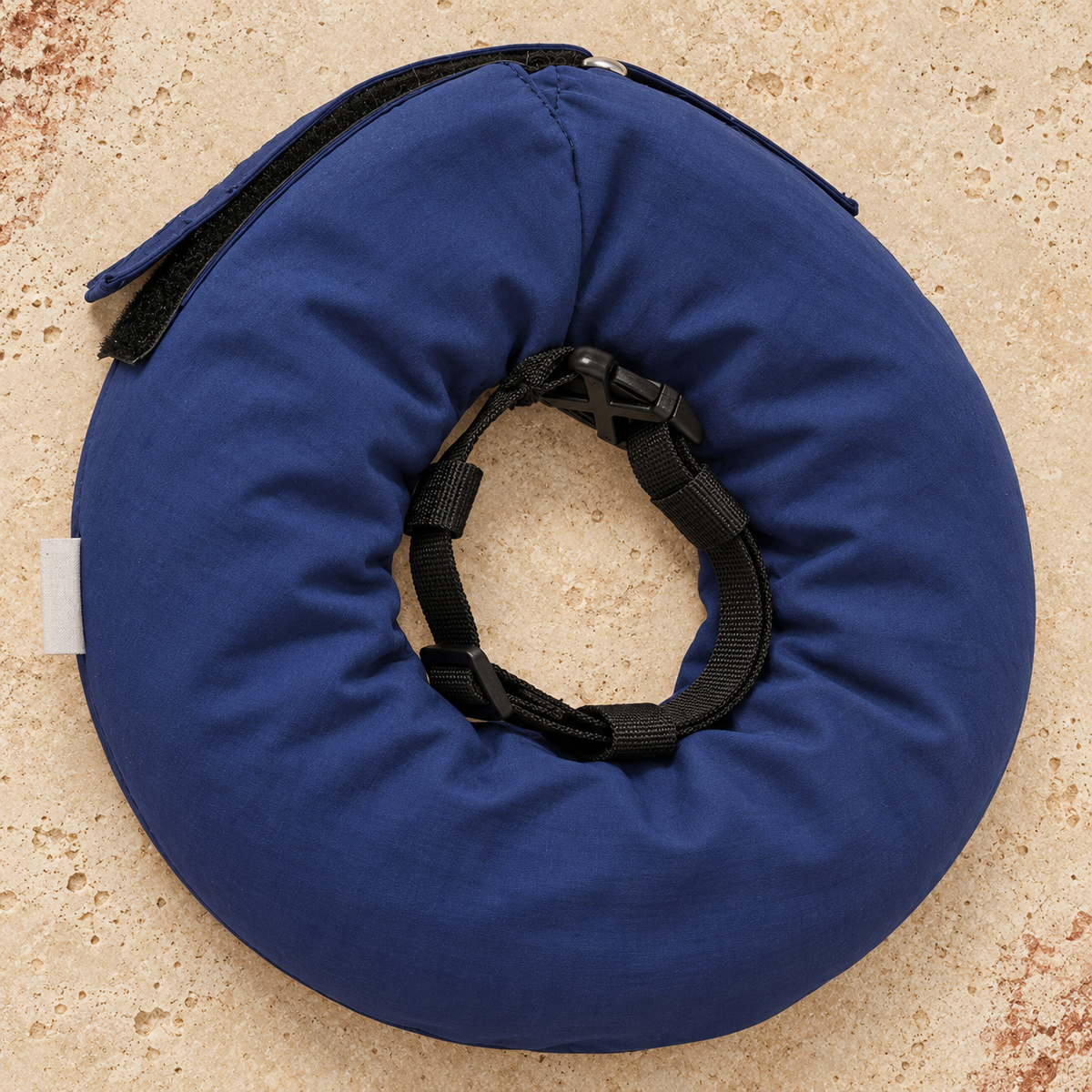 Padded Fence Guard Dog Collar in Blue — product view