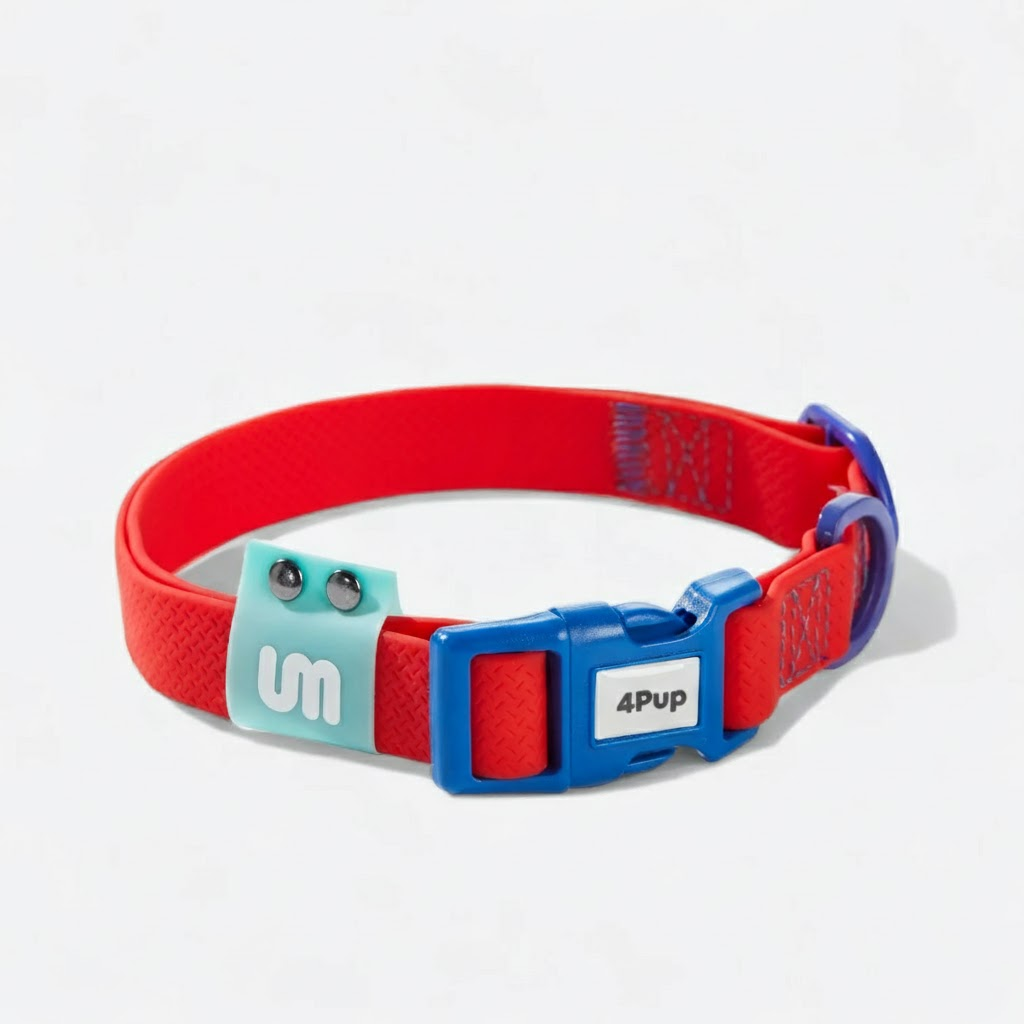 Reflective waterproof dog collar