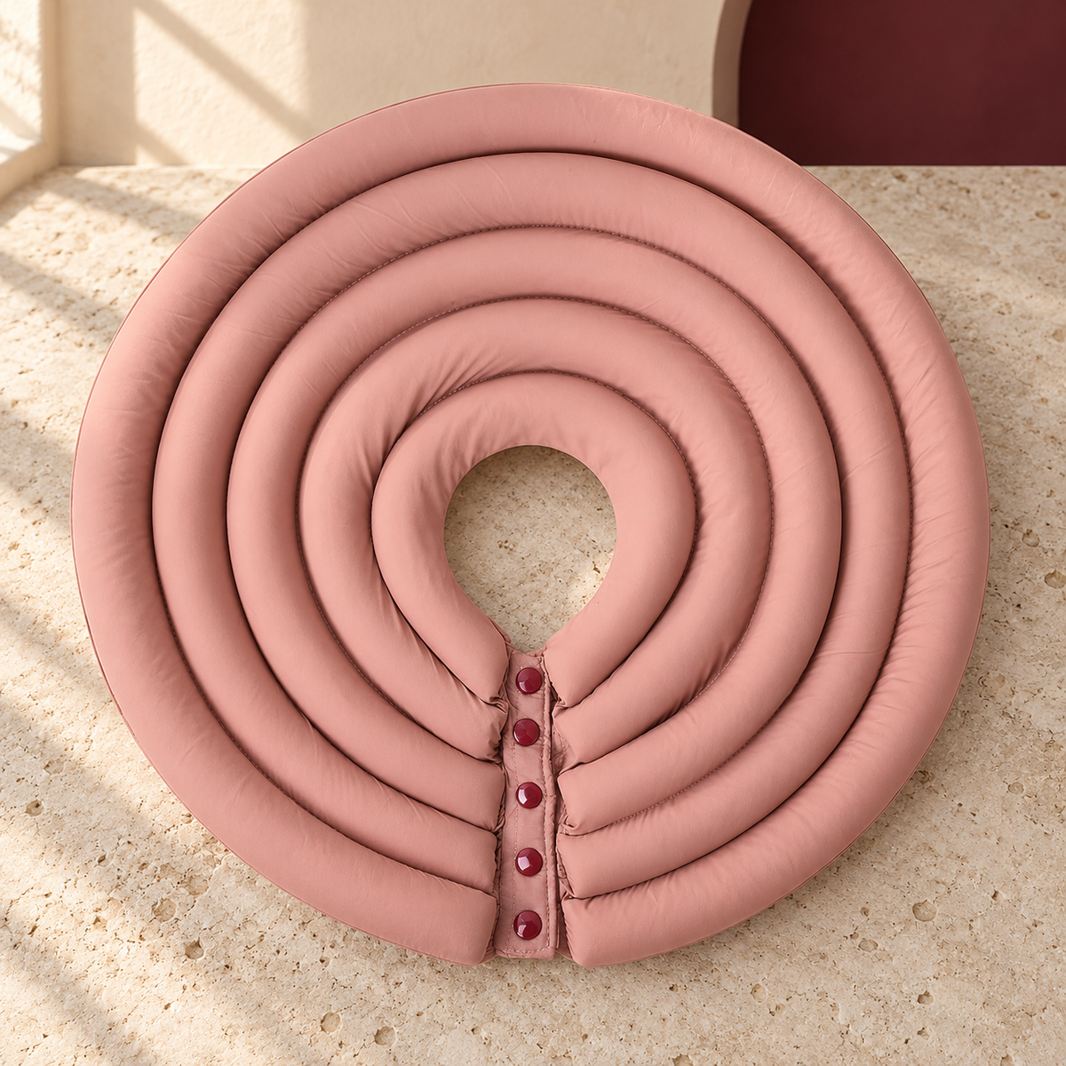 Pink layered soft recovery cone