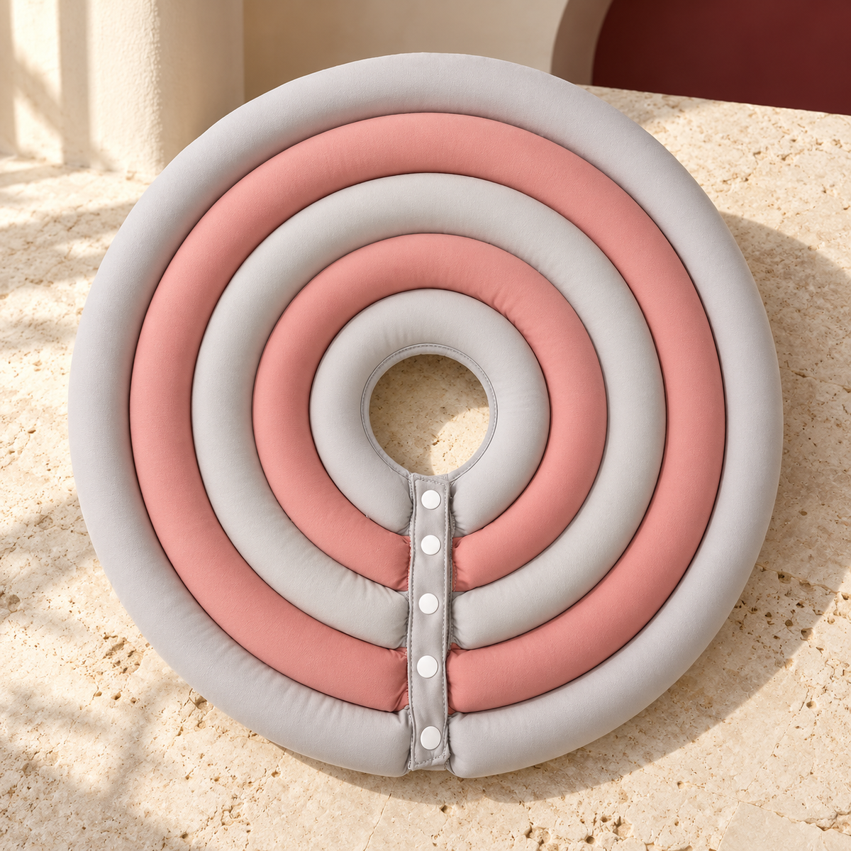 Gray / Pink layered soft recovery cone
