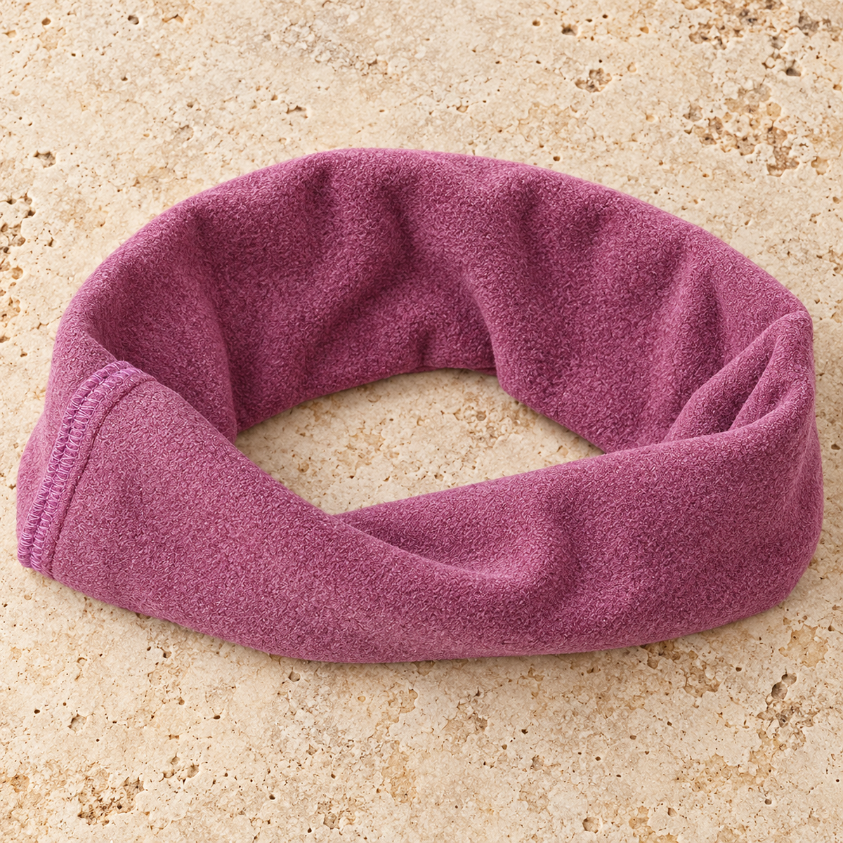 Soft Stretch Dog Ear Wrap in Purple — product view