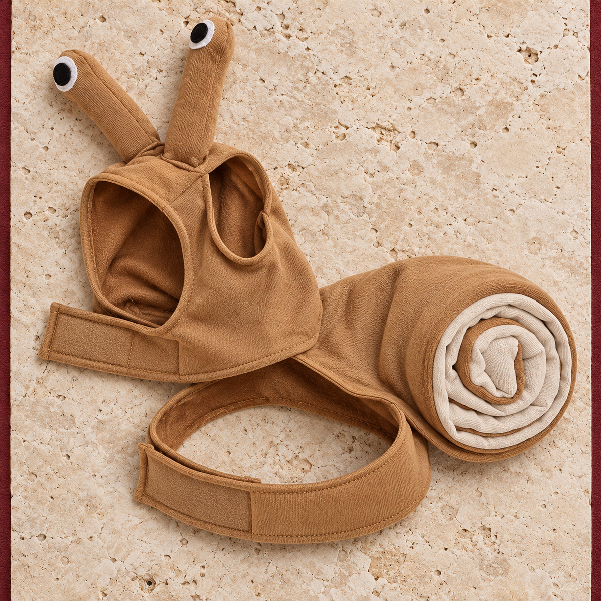 Snail Dog Costume in Brown — product view