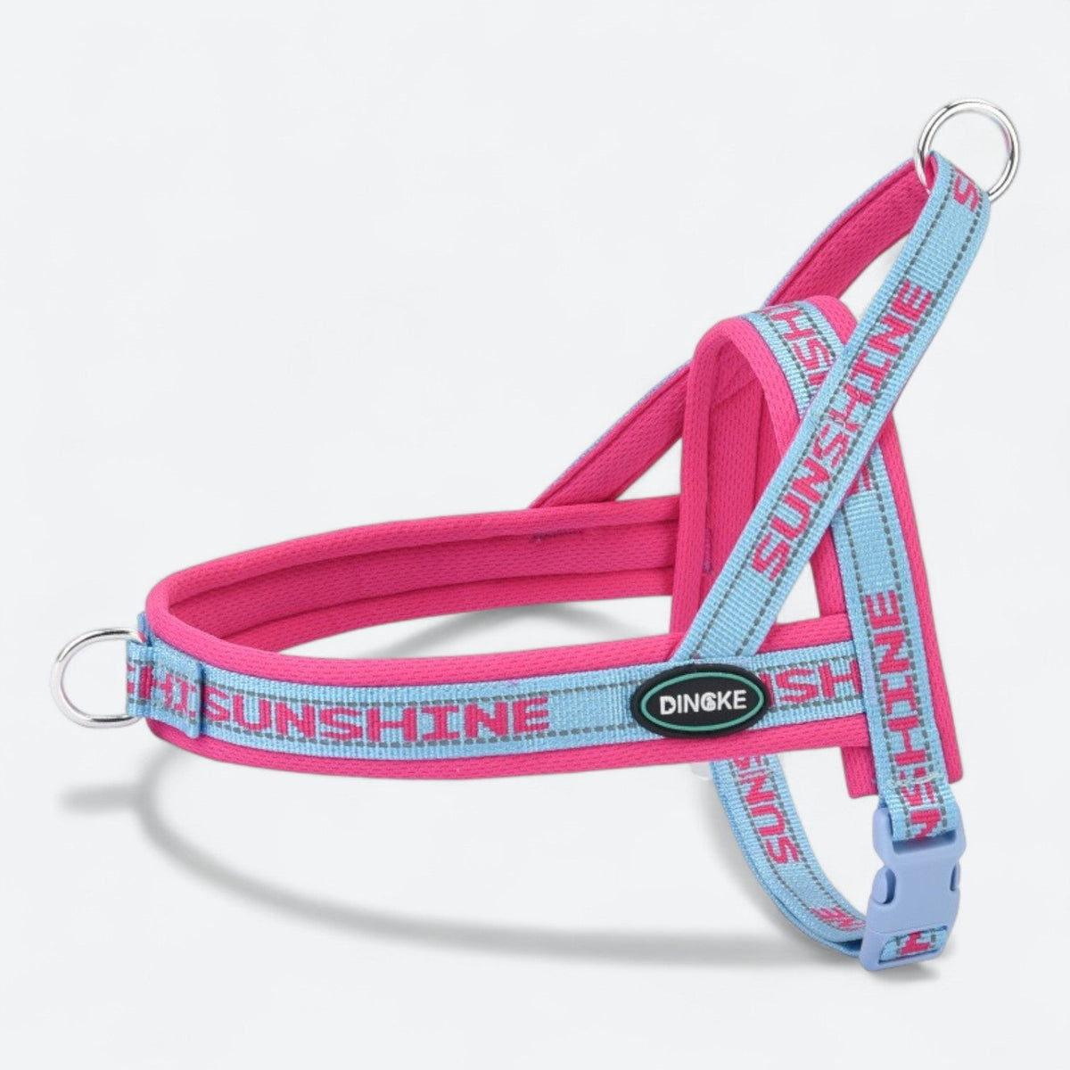 Adjustable mesh dog harness