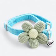 Cute flower dog collar with bell