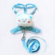 Elegant cartoon dog harness and leash set