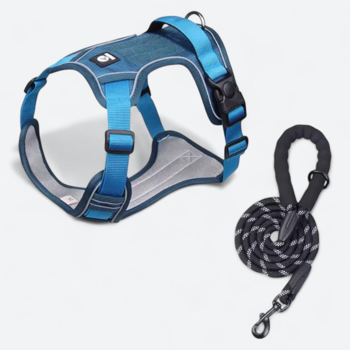 No-pull dog harness and leash set