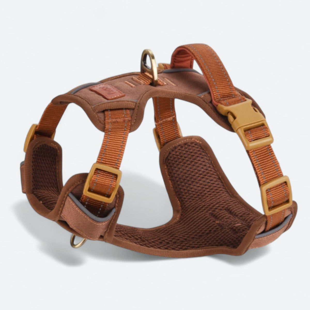 Reflective soft padded dog harness