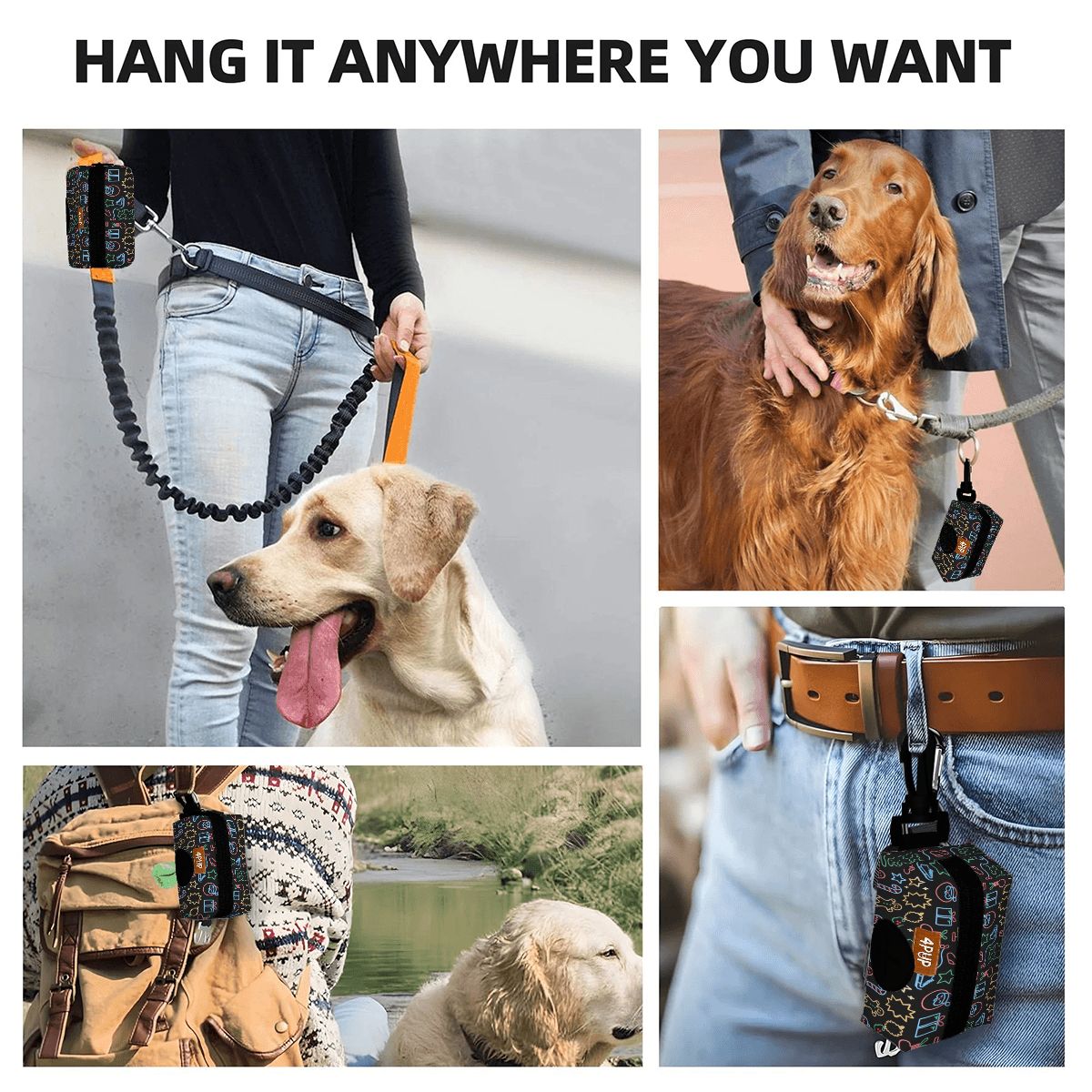Snoopy Dogs Poop Bag Holder