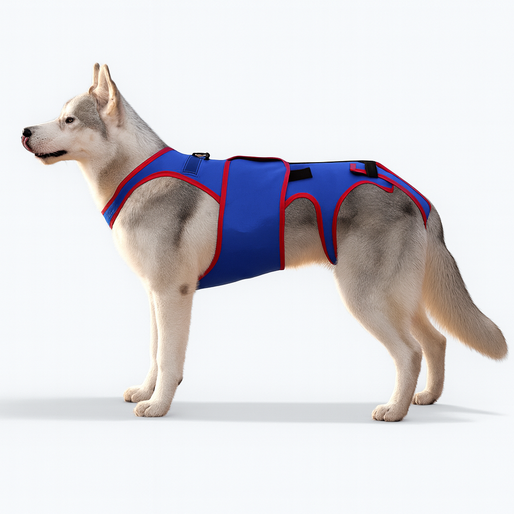 Vet-approved spinal support dog harness