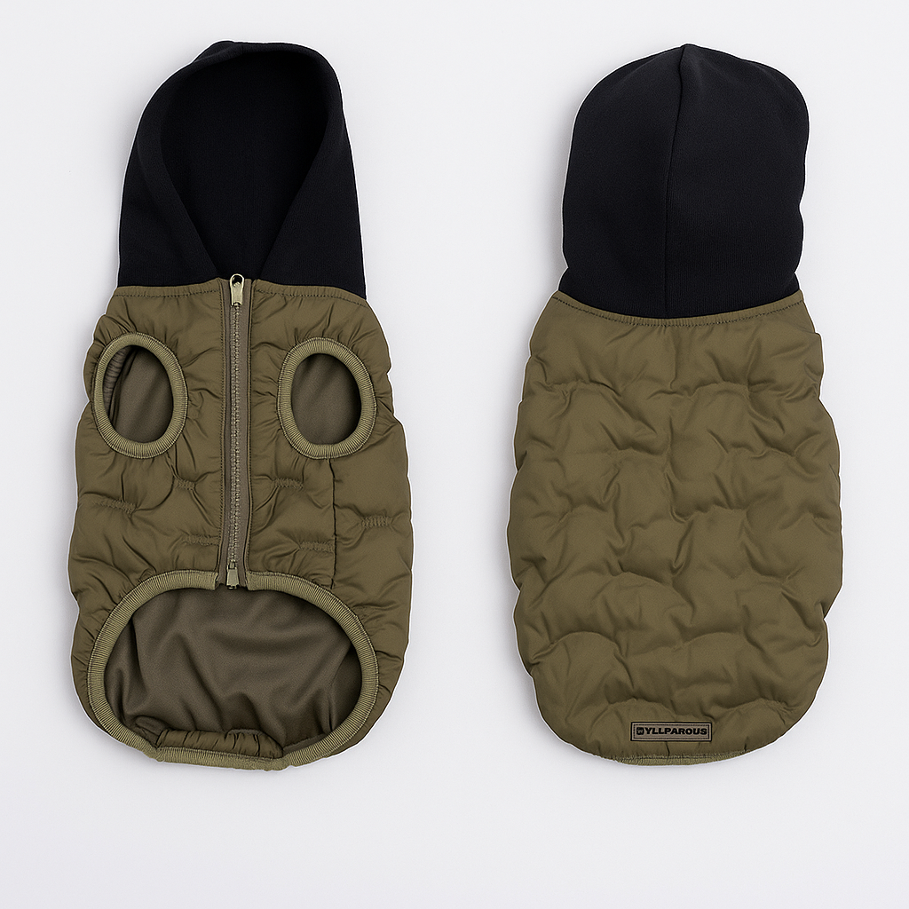 Spot Embossed Hooded Iggy Coat