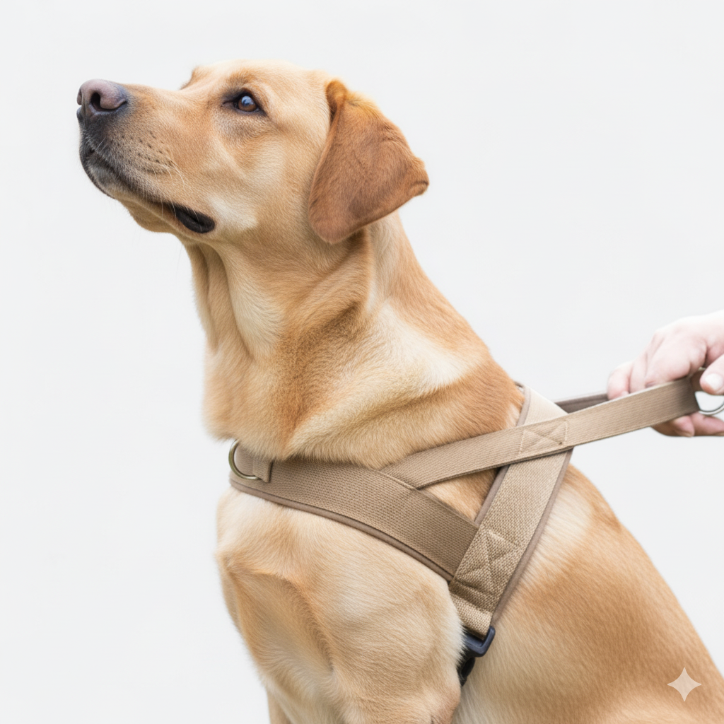 Tactical no-pull dog harness and leash set