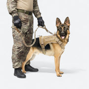 Military-grade tactical dog harness vest set
