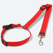 Universal dog car seat belt and safety harness