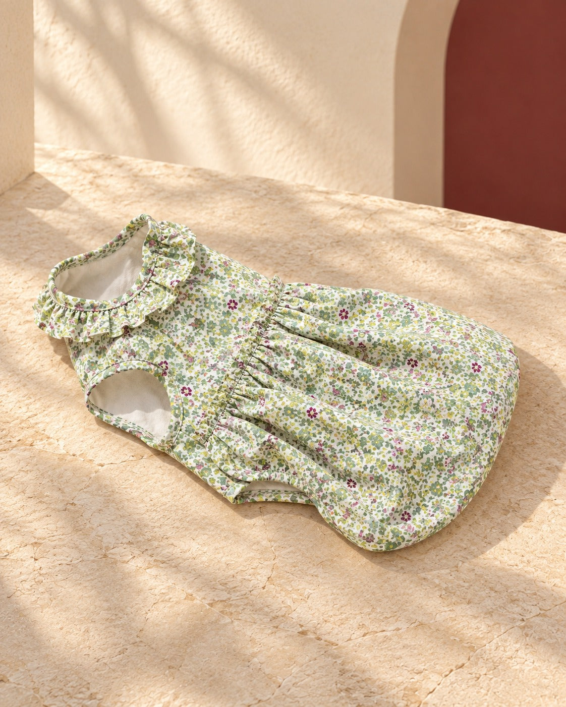 Floral Cotton Iggy Summer Dress, garment detail