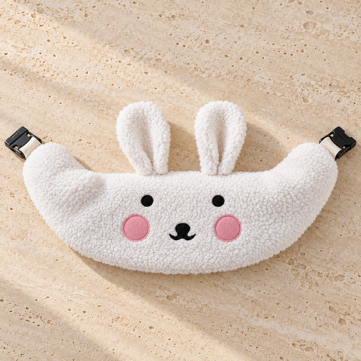 Animal Face Dog Stroller Front Cover — White Rabbit product view