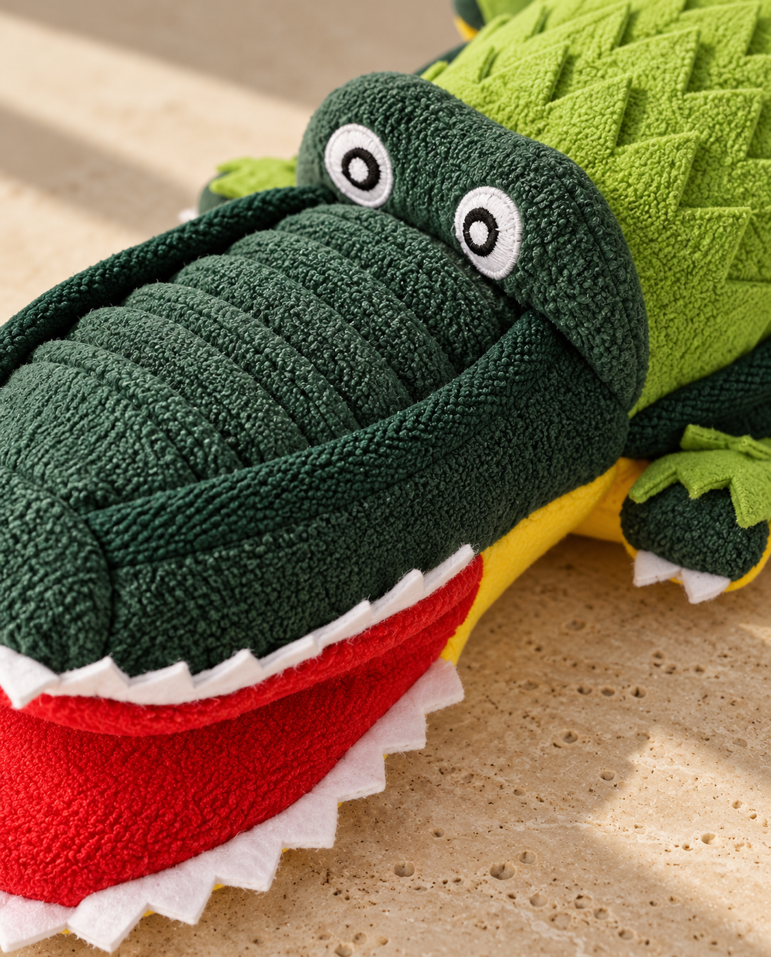 Crocodile Snuffle Dog Toy in Green, product detail