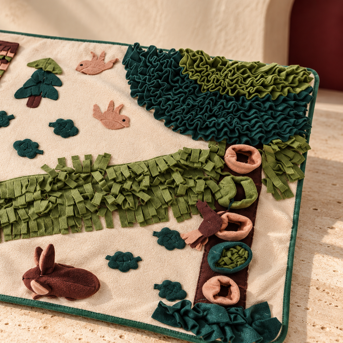 Forest Scene Dog Snuffle Mat — Forest zoom