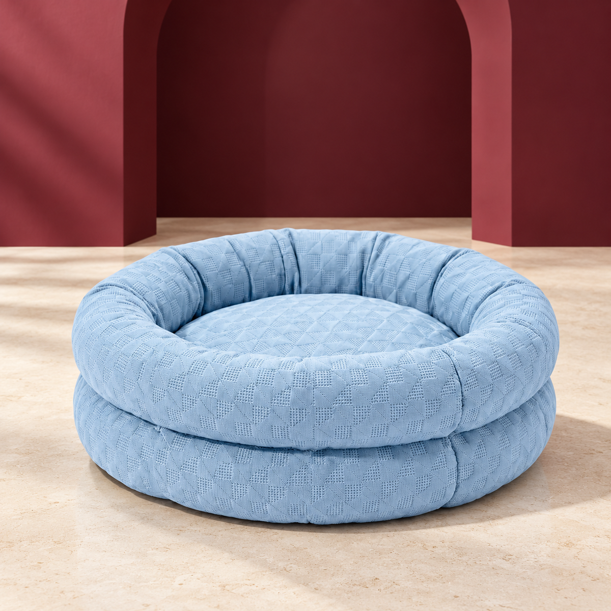 Sky Blue cooling bed without dog