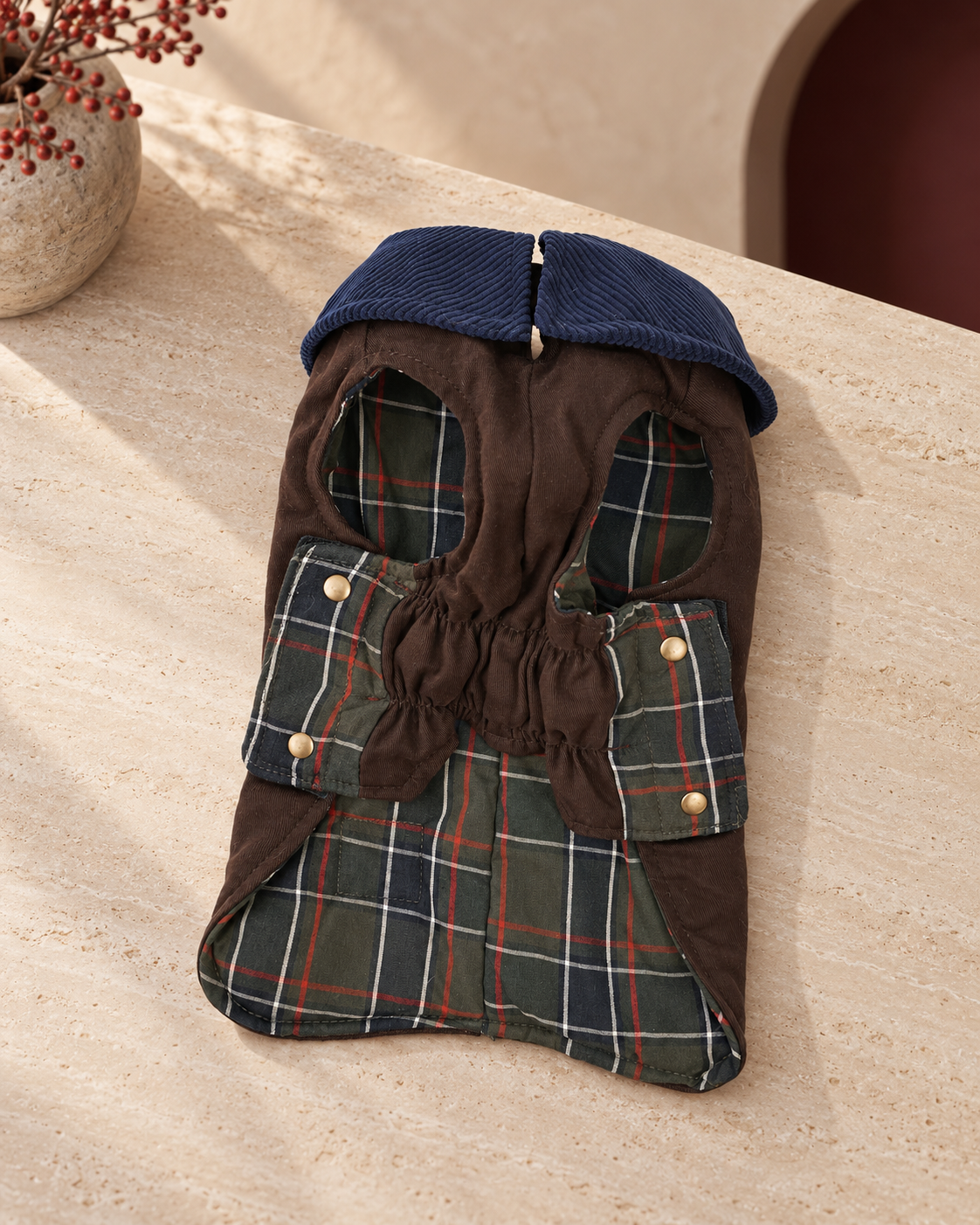 Country Barn Dog Jacket, Brown, product-only view