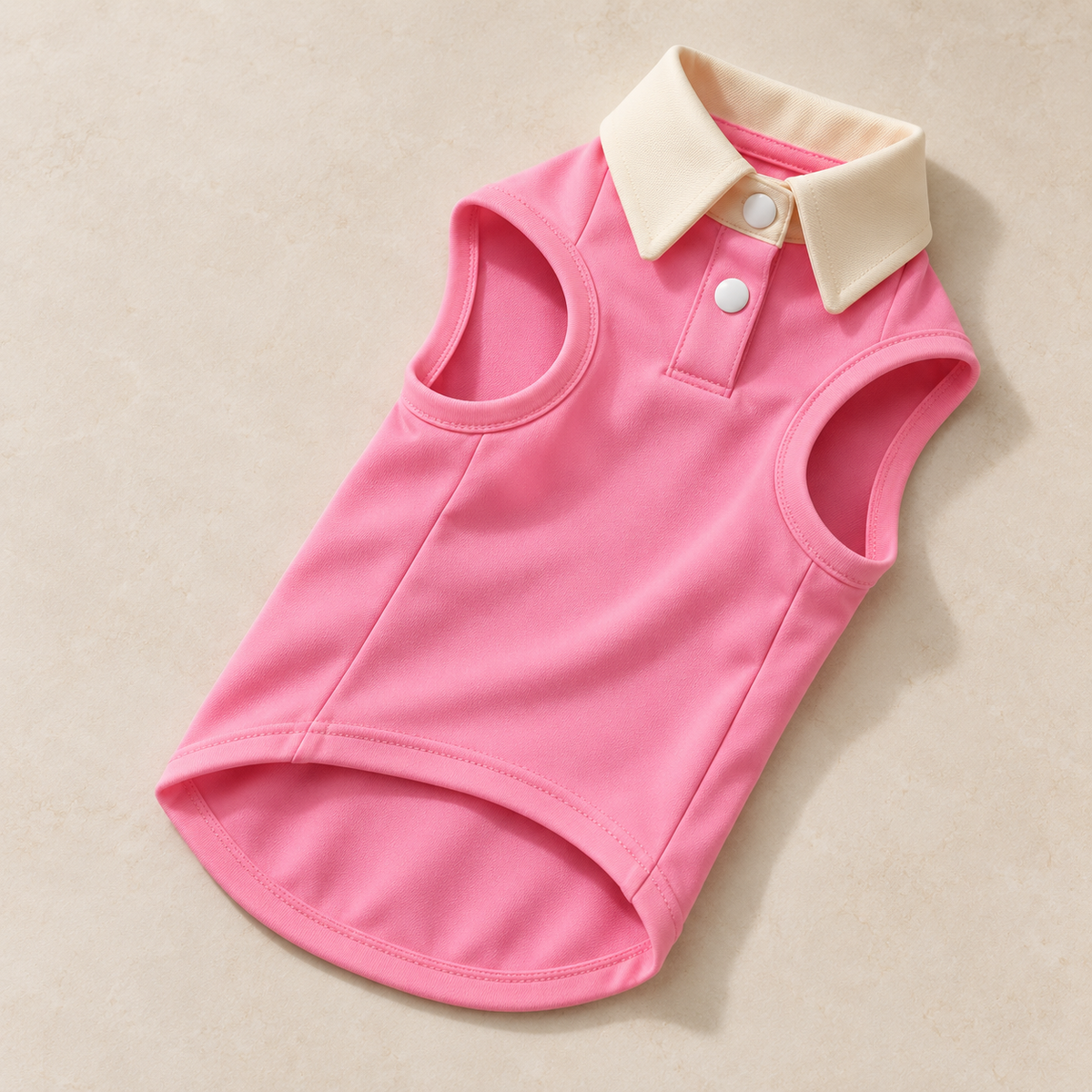 Pink polo, product-only view