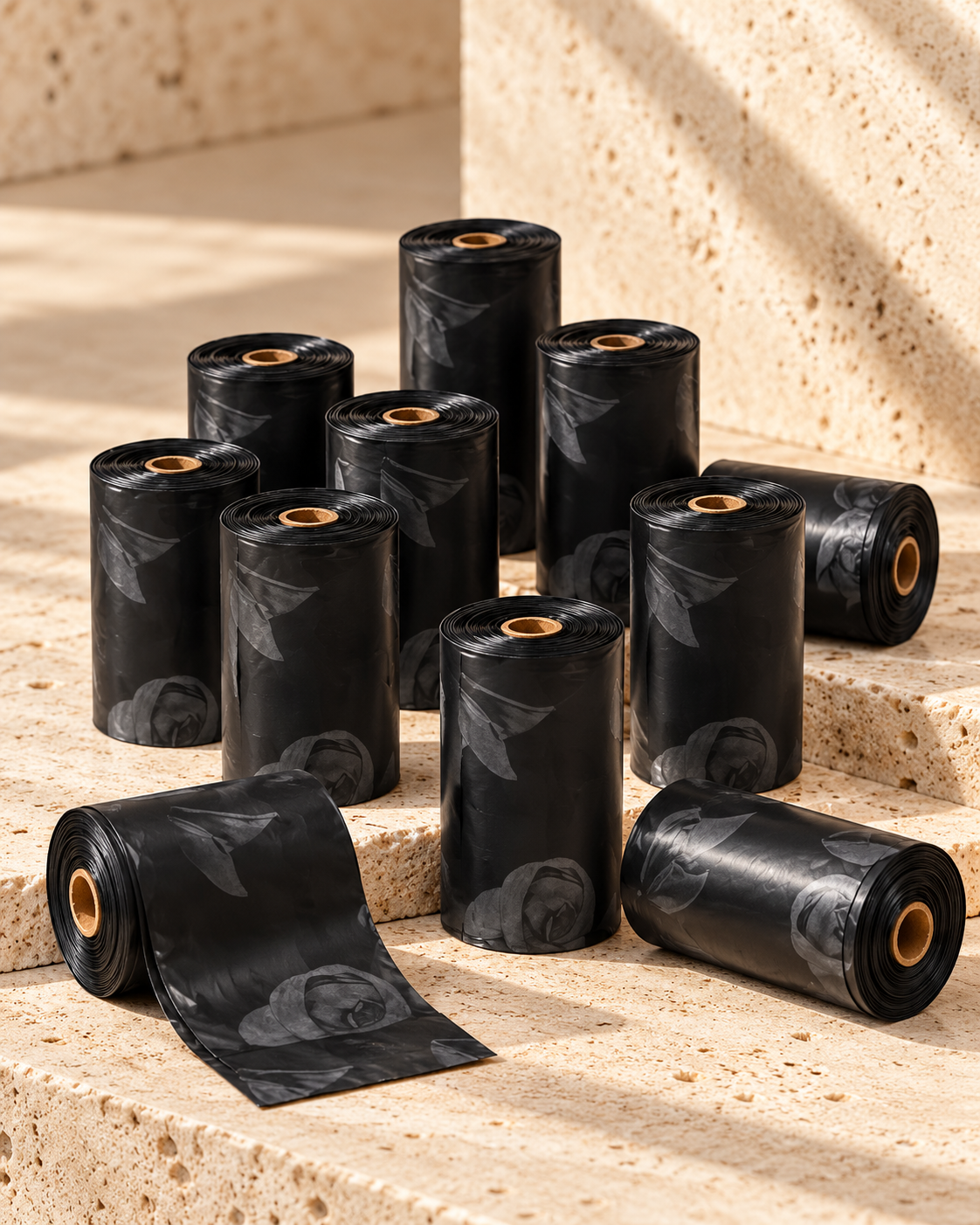 Bow dog waste-bag refill rolls