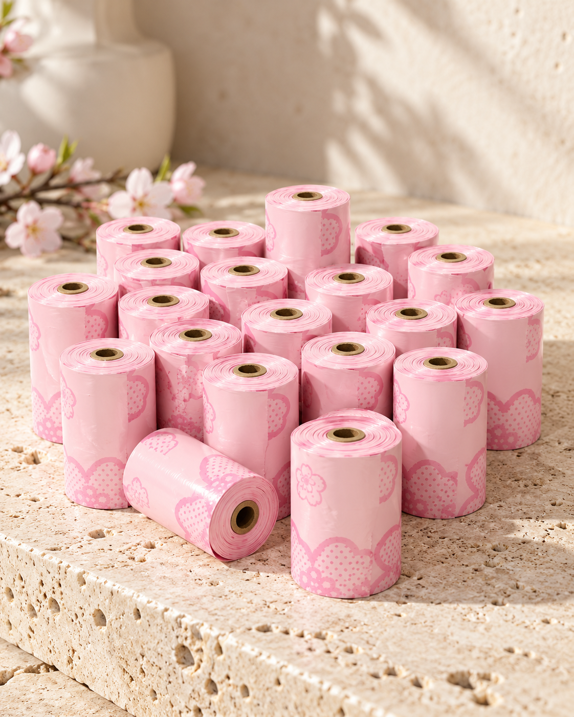Cherry Blossom dog waste-bag refill rolls
