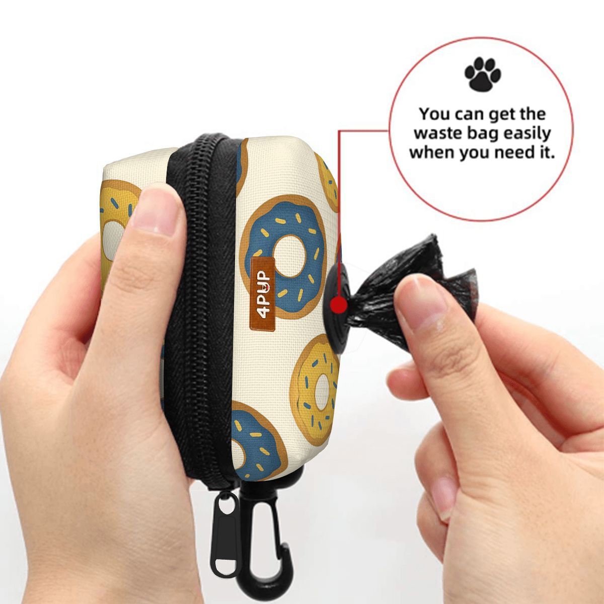 luna dog poop bags holder
